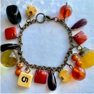 Vintage Bakelite Charm Bracelet
